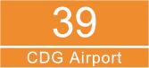 Paris bus 39 CDG Airport