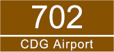 Paris bus 702 CDG Airport