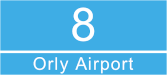 Paris bus 8 Orly Airport