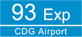 Paris bus express 93 CDG Airport