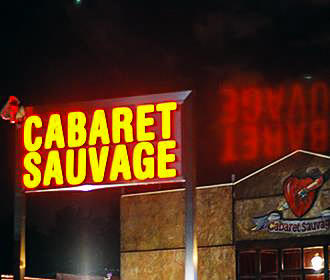 Cabaret Sauvage light up sign