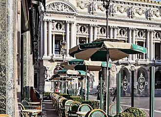 Cafe de la Paix tables outside