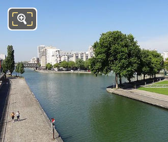 Aerial photo of Canal de l'Ourcq