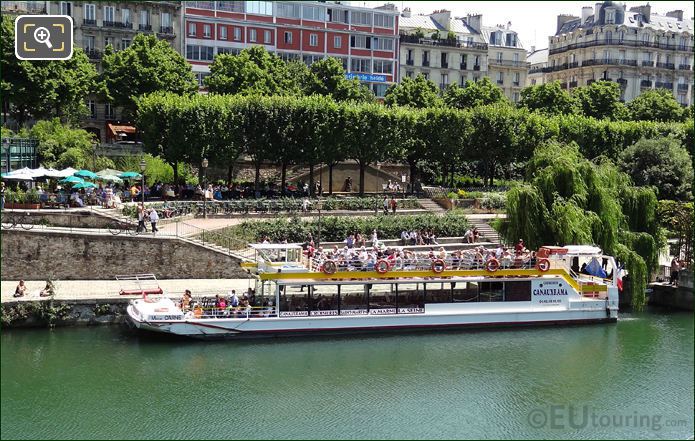 Canauxrama Croisieres boat on Canal Saint-Martin