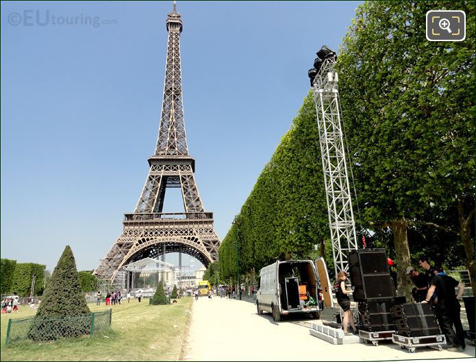 Eiffel Tower and Champ de Mars