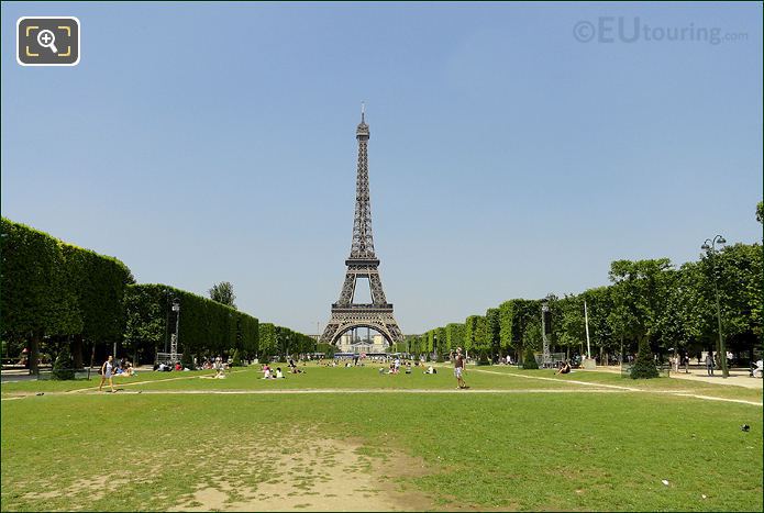 Champ de Mars and Eiffel Tower