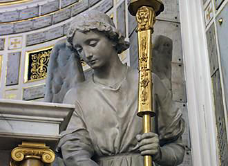 Right hand alter angle statue