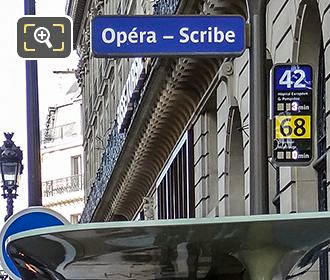 Opera Garnier Roissybus stop Opera - Scride