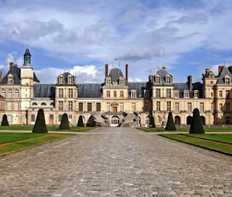 The Château de Fontainebleau, the secondary residence of the Kings of  France 