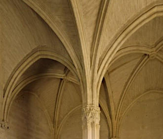 Chateau de Vincennes stone vaulted ceilings