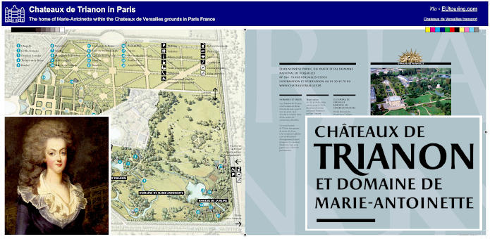 Plan Chateaux de Trianon home of Marie-Antoinette