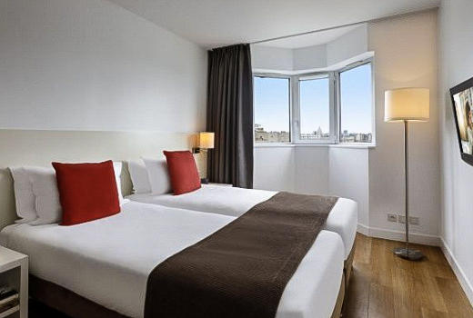 Citadines Maine Montparnasse apartment twin beds