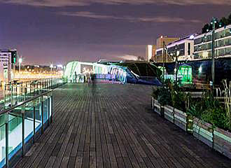 Roof top walkway at Cite de la Mode et du Design