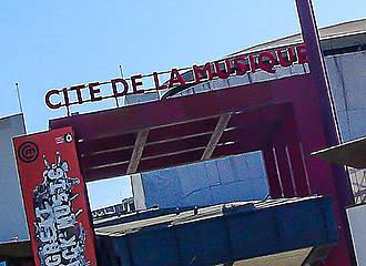 Cite de la Musique red sign