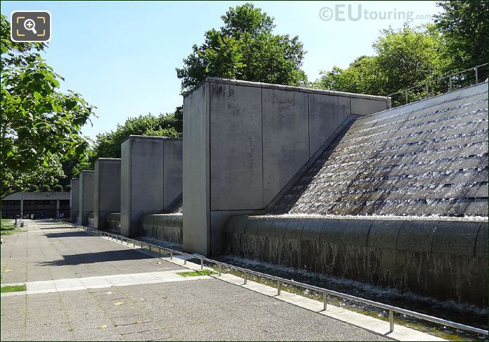 Cite des Sciences waterfalls