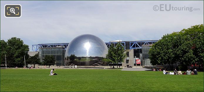 South side of Cite des Sciences