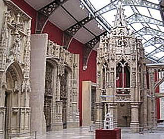Church spire inside Cite de l’Architecture et du Patrimoine