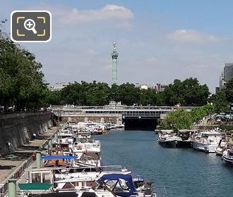 Canal Saint-Martin and Colonne de Juillet