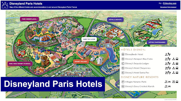 Disneyland Paris Hotels Map