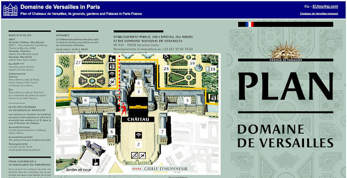 Plan Domaine de Versailles in Paris