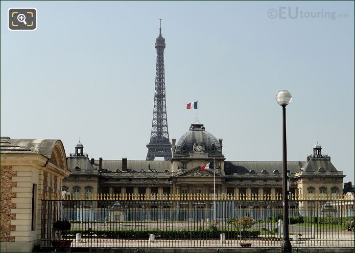 Ecole Militaire and Eiffel Tower
