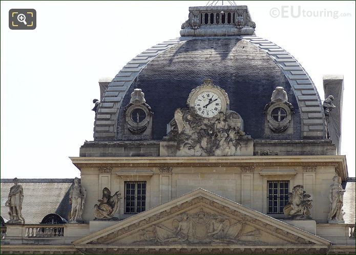 Ecole Militaire dome roof and clock