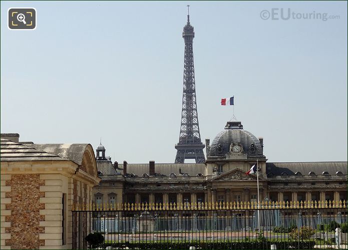 French Flags on Ecole Militaire