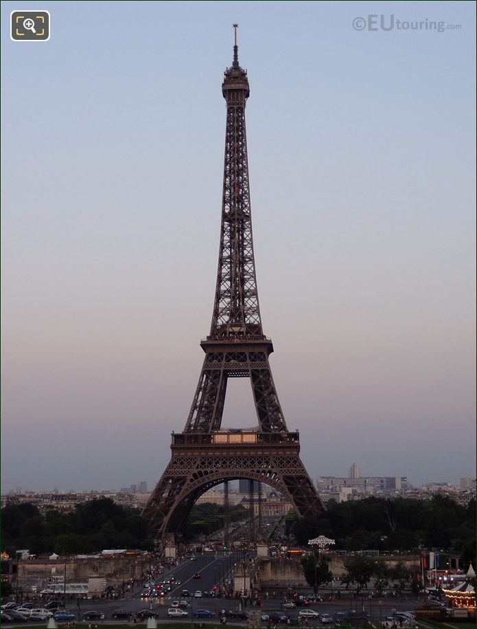 Eiffel Tower at sunset