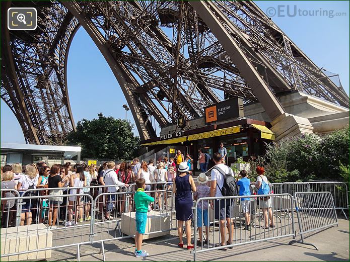 Tourist visiting the Eiffel Tower