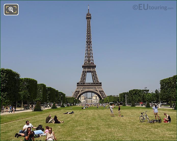 Eiffel Tower and Champ de Mars