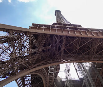 The Eiffel Tower underside