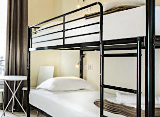 Enjoy Hostel dorm room bunkbeds
