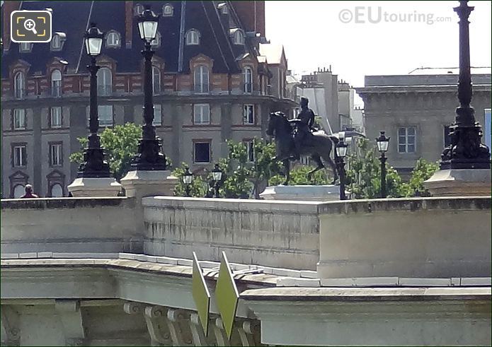 Pont Neuf and equestrian statue King Henri IV Paris