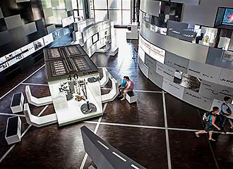 Interactive screens at Cite des Sciences et de l’Industrie