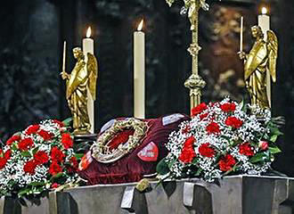 Crown of Thorns inside Notre Dame Cathedral