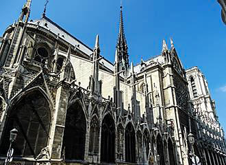 North side of Notre Dame Cathedral
