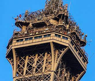 Eiffel Tower top viewing platform