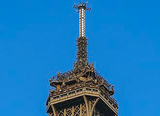 Aerials on Eiffel Tower
