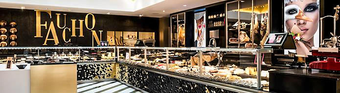 Fauchon gourmet food boutique counters