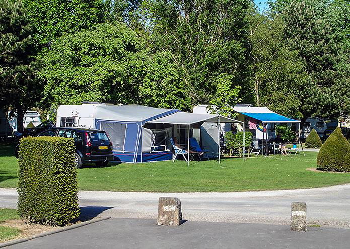 Camping de la Bien-Assise caravan pitch