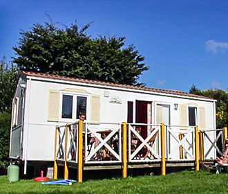 Chateau de Gandspette Campsite static caravan