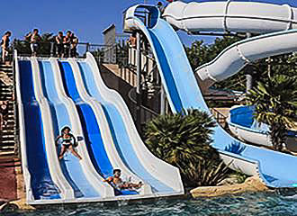 Camping les Sables water slides