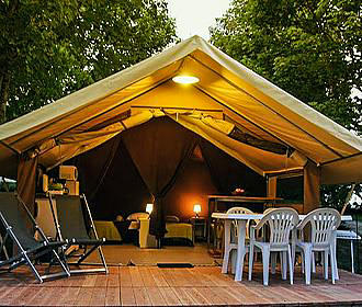 Camping de la Croix St Martin tent rental