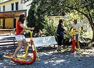 Camping l'Ombrage outside gym