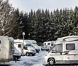 Camping Les Jardins Entraigues winter pitches