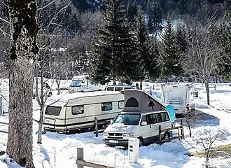 Champ du Moulin Campsite winter pitches