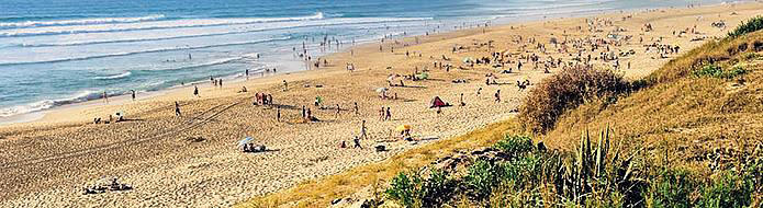 Camping le Soleil des Landes beach