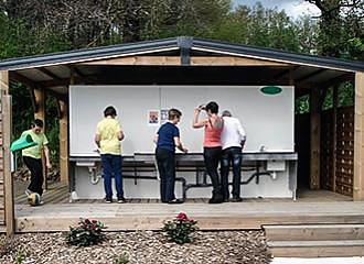 Camping du Lac de Bonnefon washing area