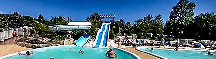 Camping le Caussanel water slides