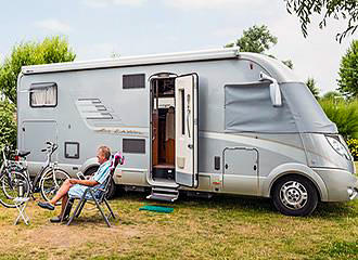 Les Aubepines Campsite RV pitch